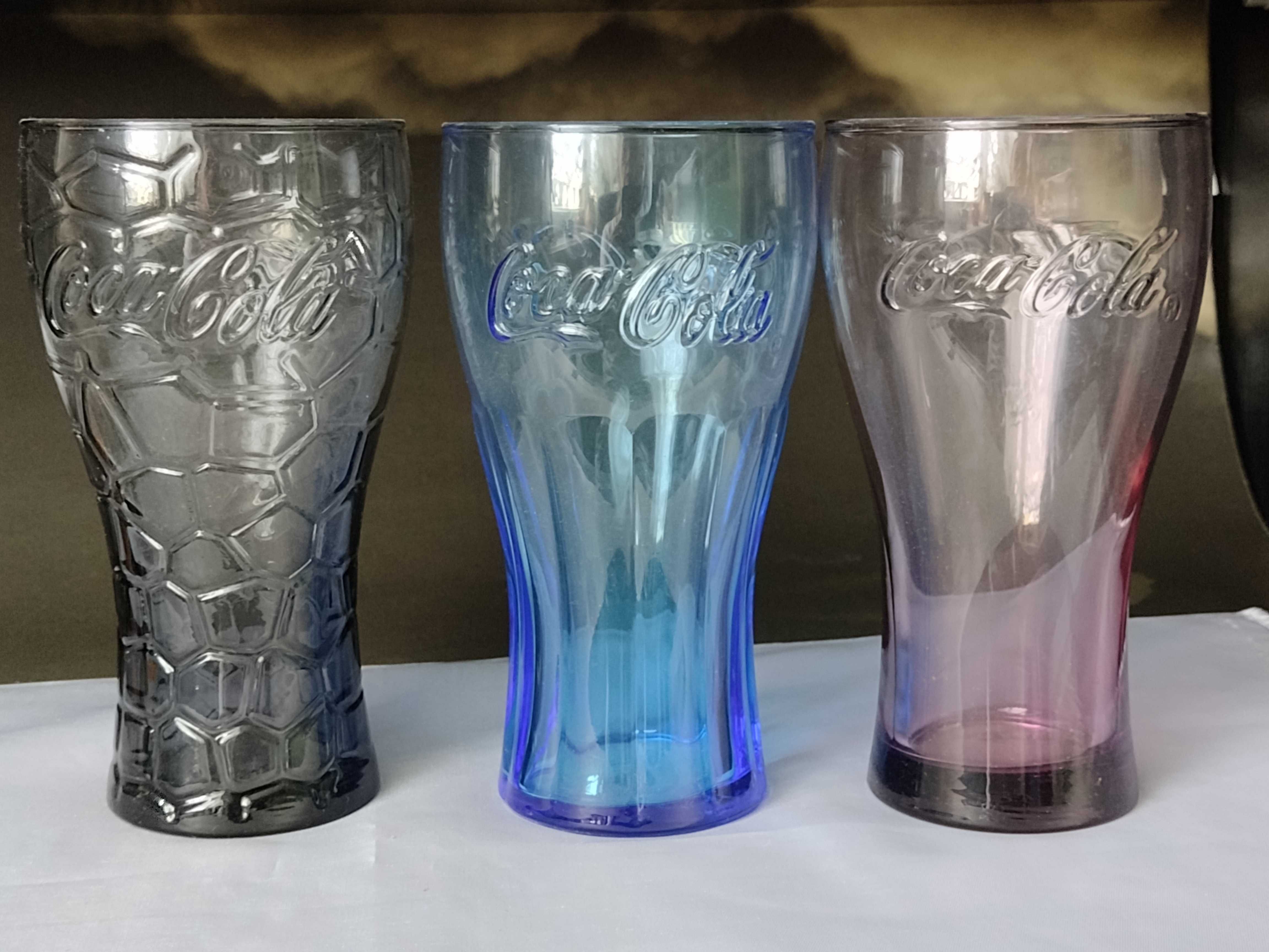 Coca Cola - Szklanki Kolekcjonerskie - zestaw 3 szt