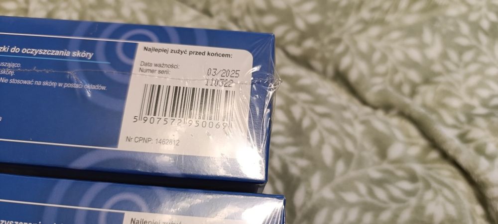 Antybakteryjne chusteczki pojedynczo pakowane 2x40szt.