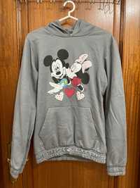 Sweatshirt cinza da Minnie e Mickey