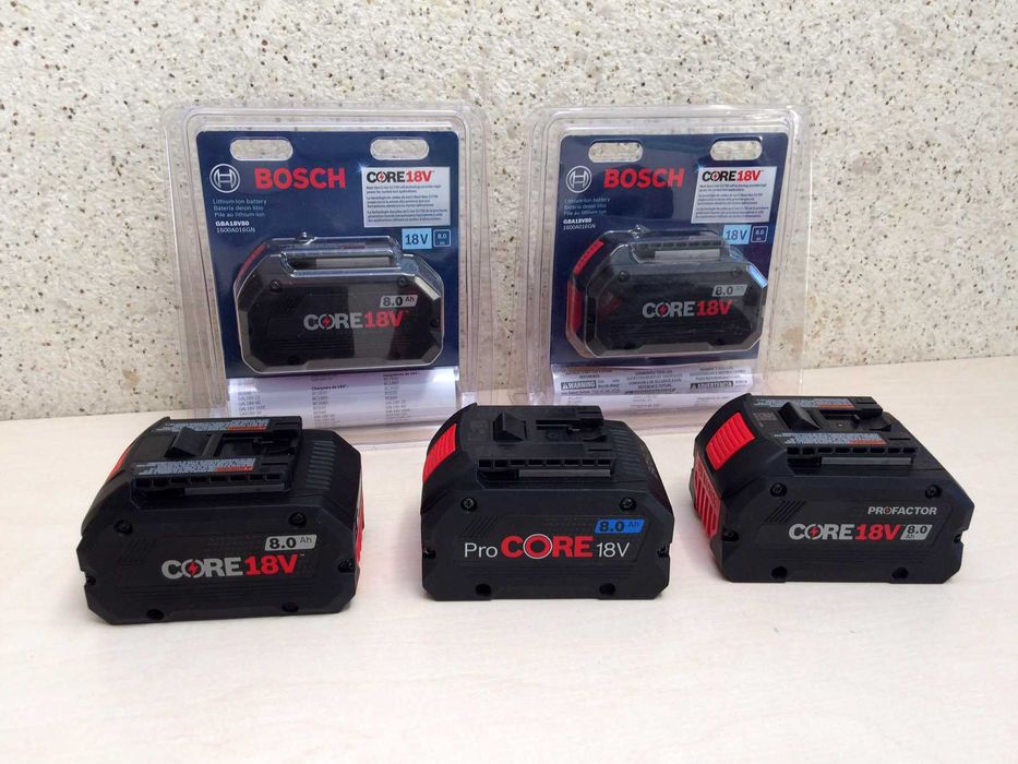 Оригинал BOSCH 2.0Ah 4.0Ah 6.3Ah 8.0Ah CORE ProCORE 18V Аккумулятор