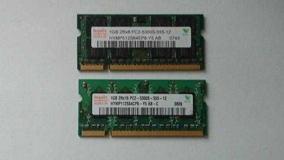 2 GB DDR2  1GB +1GB Hynix  do laptopa
