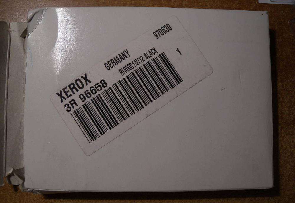 Лента для принтера XEROX 3R 96658 RIB600 1/2/12 BLACK, Germany