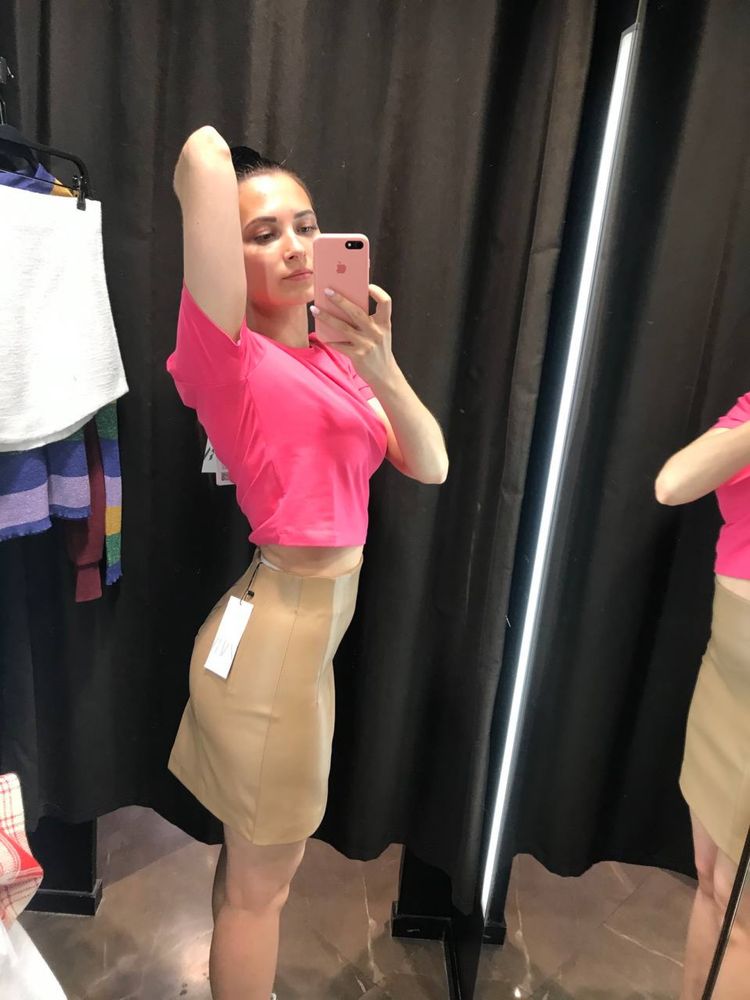 Спідниця ZARA шкірозамінник S