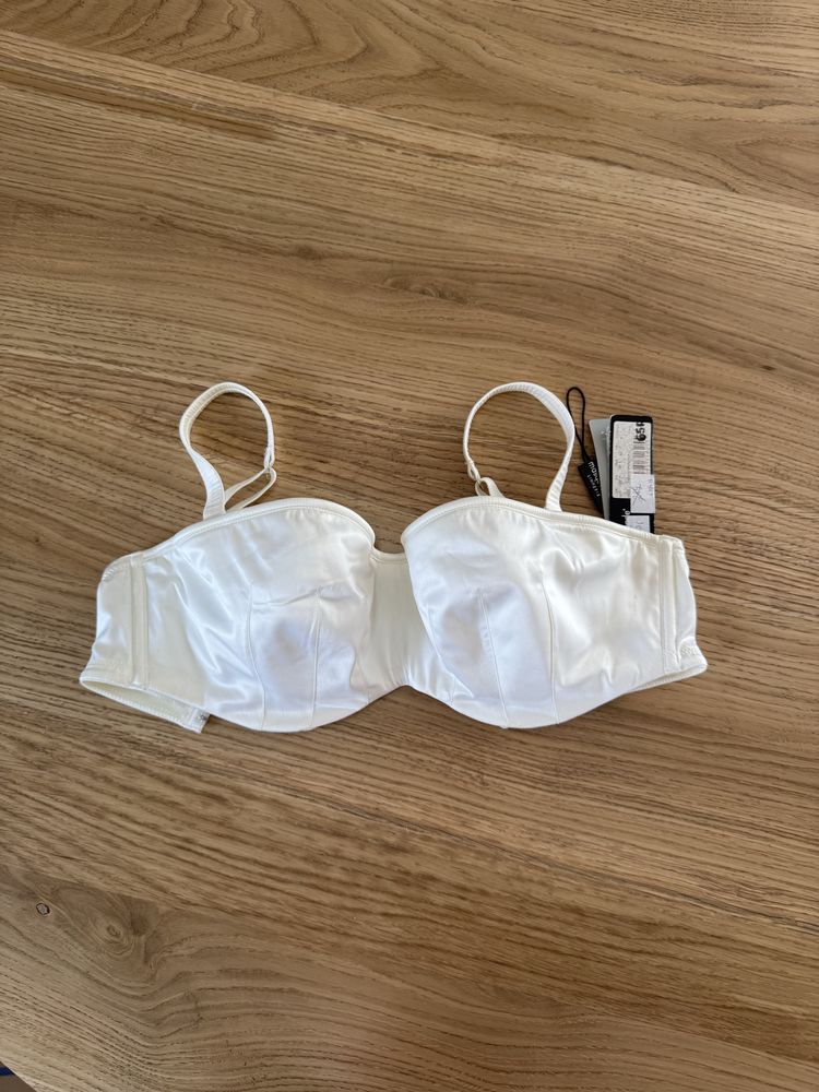 Biustonosz nowy 65F bardotka strapless brytyjskiej firmy Panache