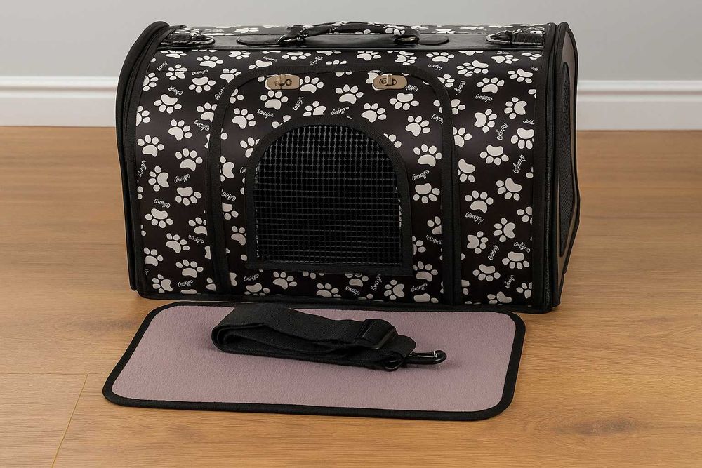 Torba transportowa dla psa kota królika gryzonia na ramię rączka 49cm