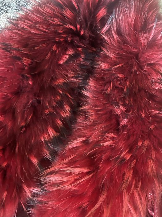 Пальто шкіряне з натуральним хутром! Розмір ML!