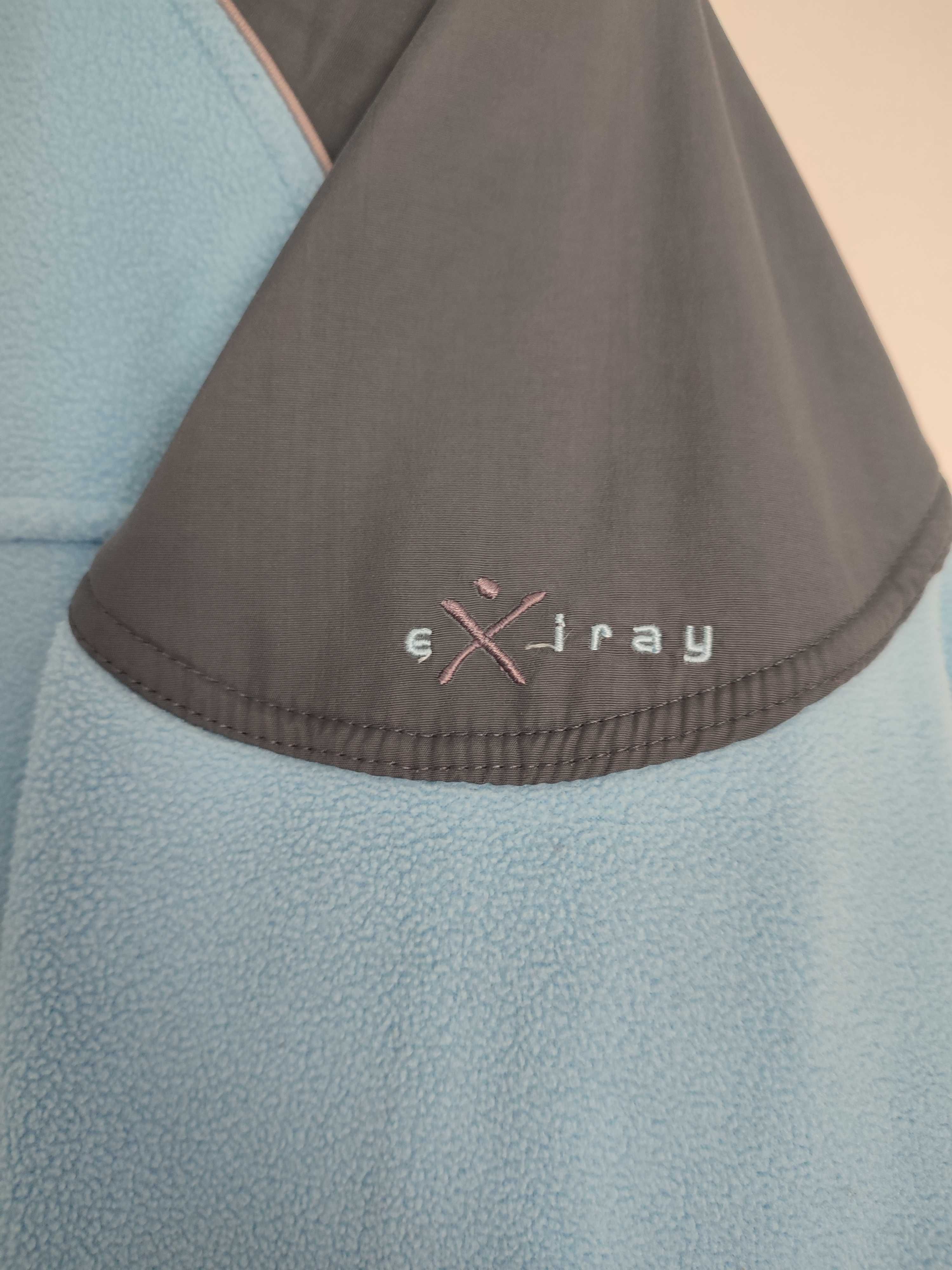 Bluza kaptur polar niebiesko - szary Exlray roz M 38
