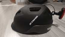 Kask rowerowy BTWIN 100, rozm. L, Decathlon