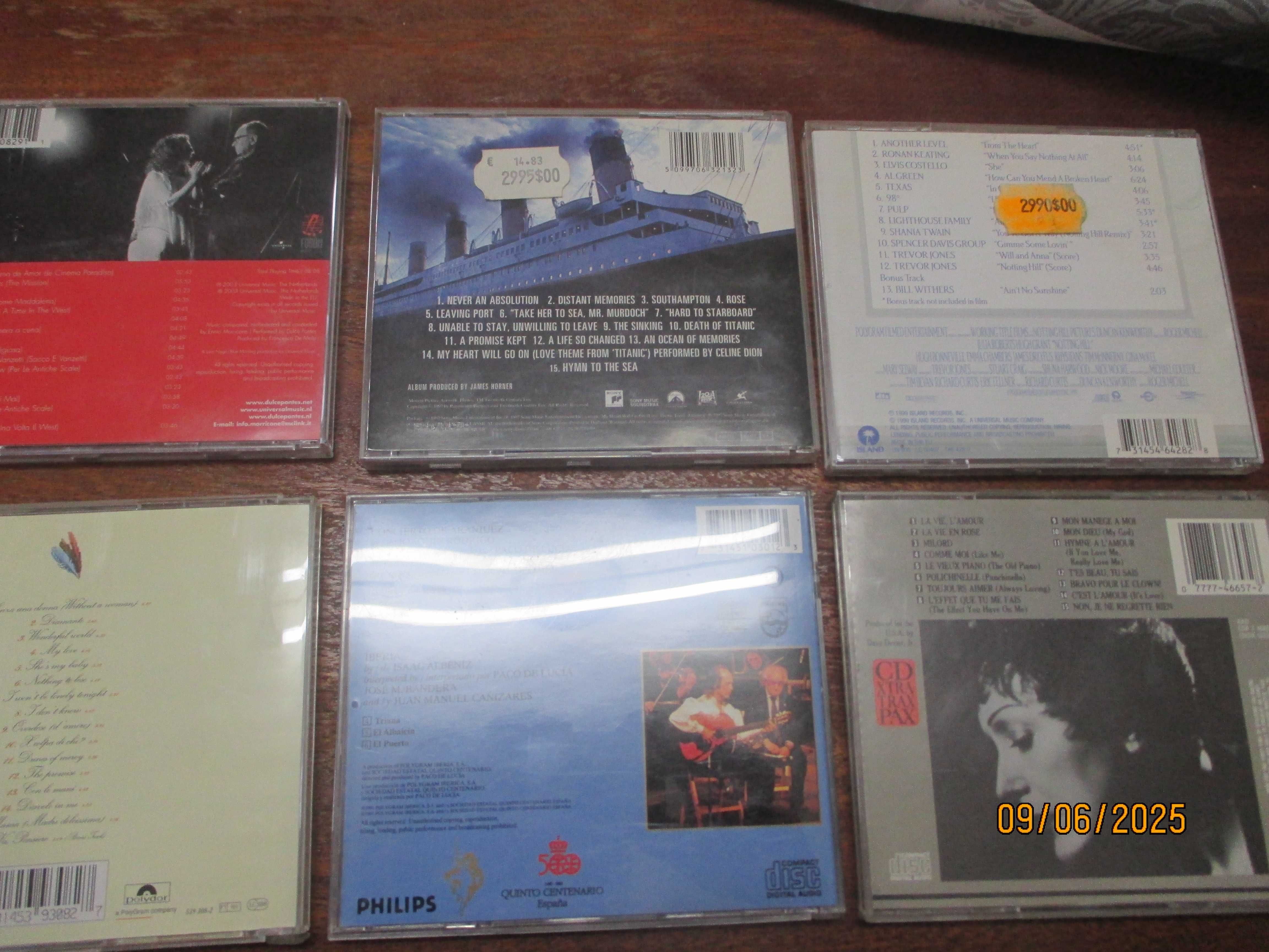 6 cd's - Música diversa