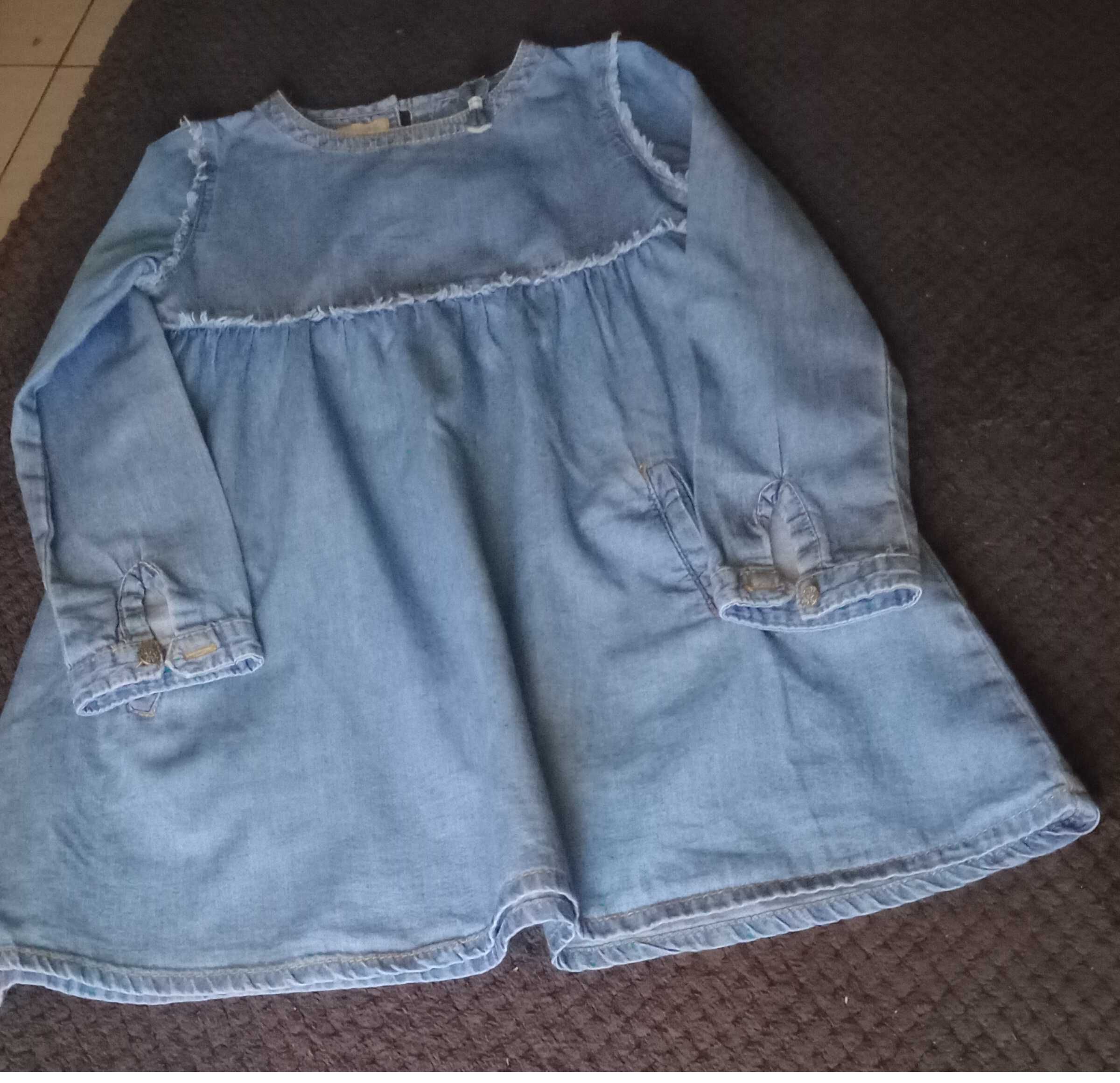 Vestigo Ganga Girls Denim - 4/ 5 anos - Manga comprida - Como Novo