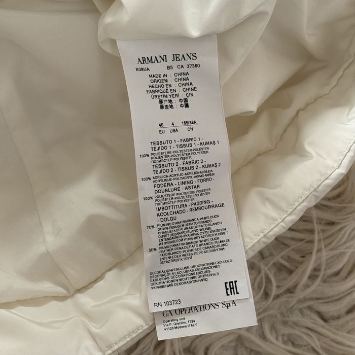 Жіноча куртка пуховик Armani оригінал