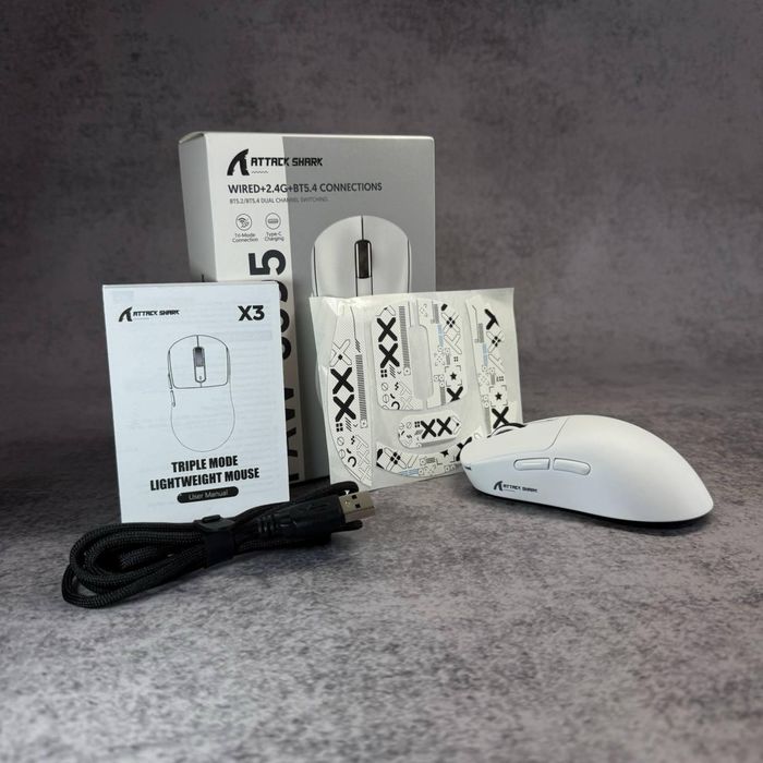 Миша Attack SHARK  X3 PRO White