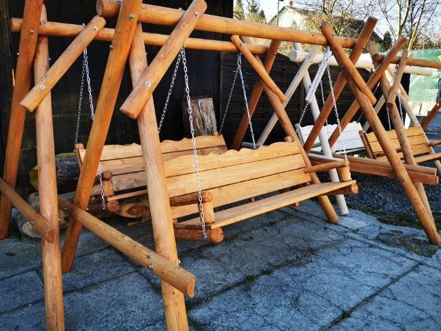 Hustawka Z Grubych Bali Biesiadne Meble Ogrodowe Studnie Góralskie