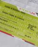 1 Bilhete guns n' roses relvado