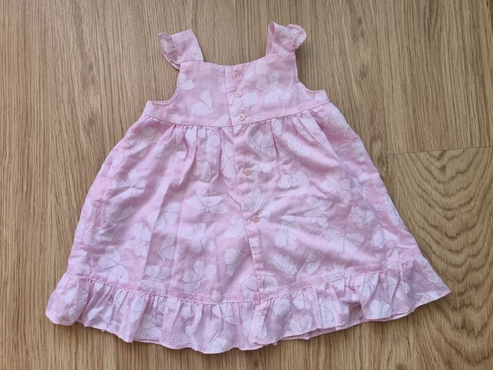 OFERTA PORTES - Vestido Rosa e Borboletas Zara (12-18Meses)