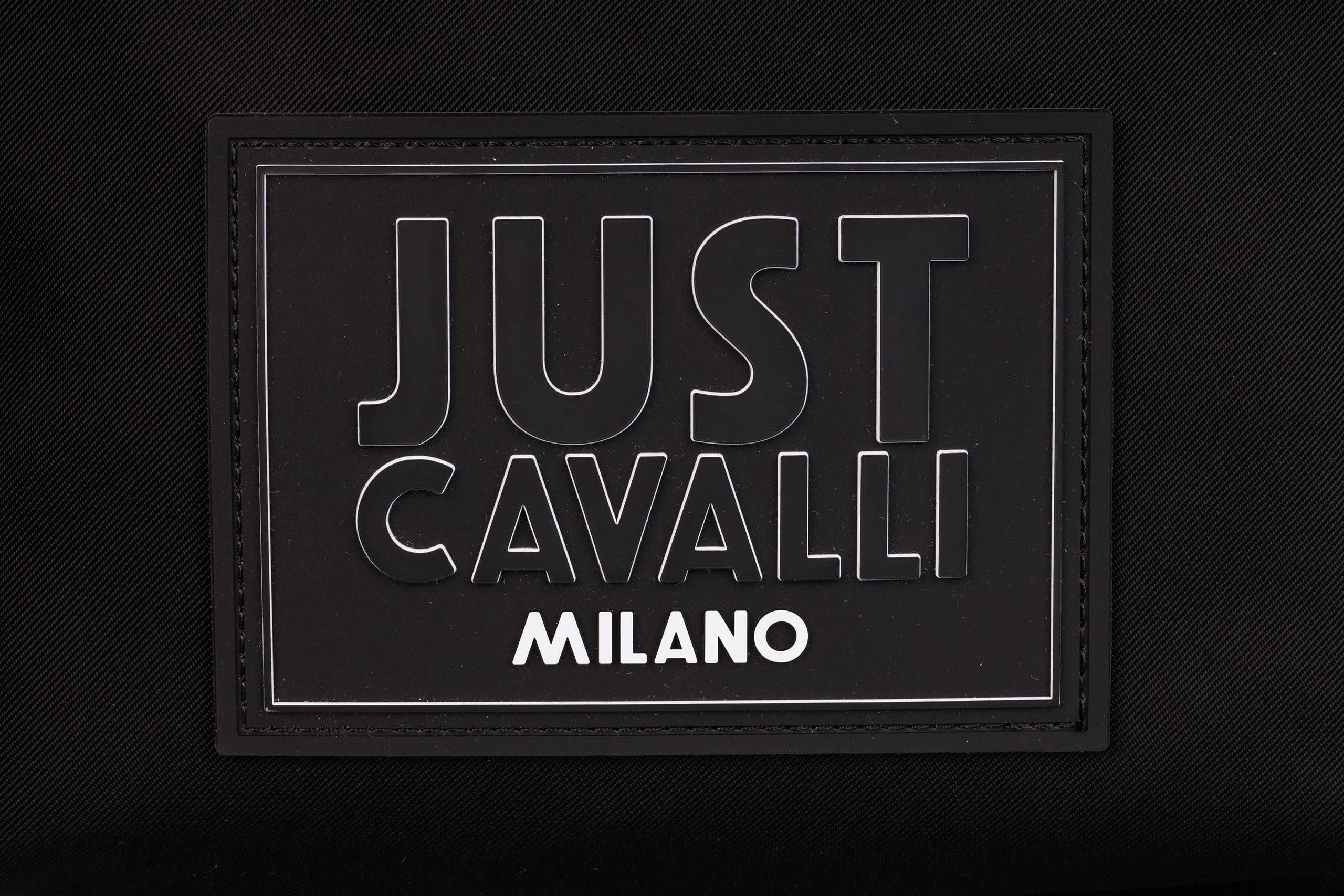 JUST CAVALLI męski plecak BLACK MILANO Nowość Italy