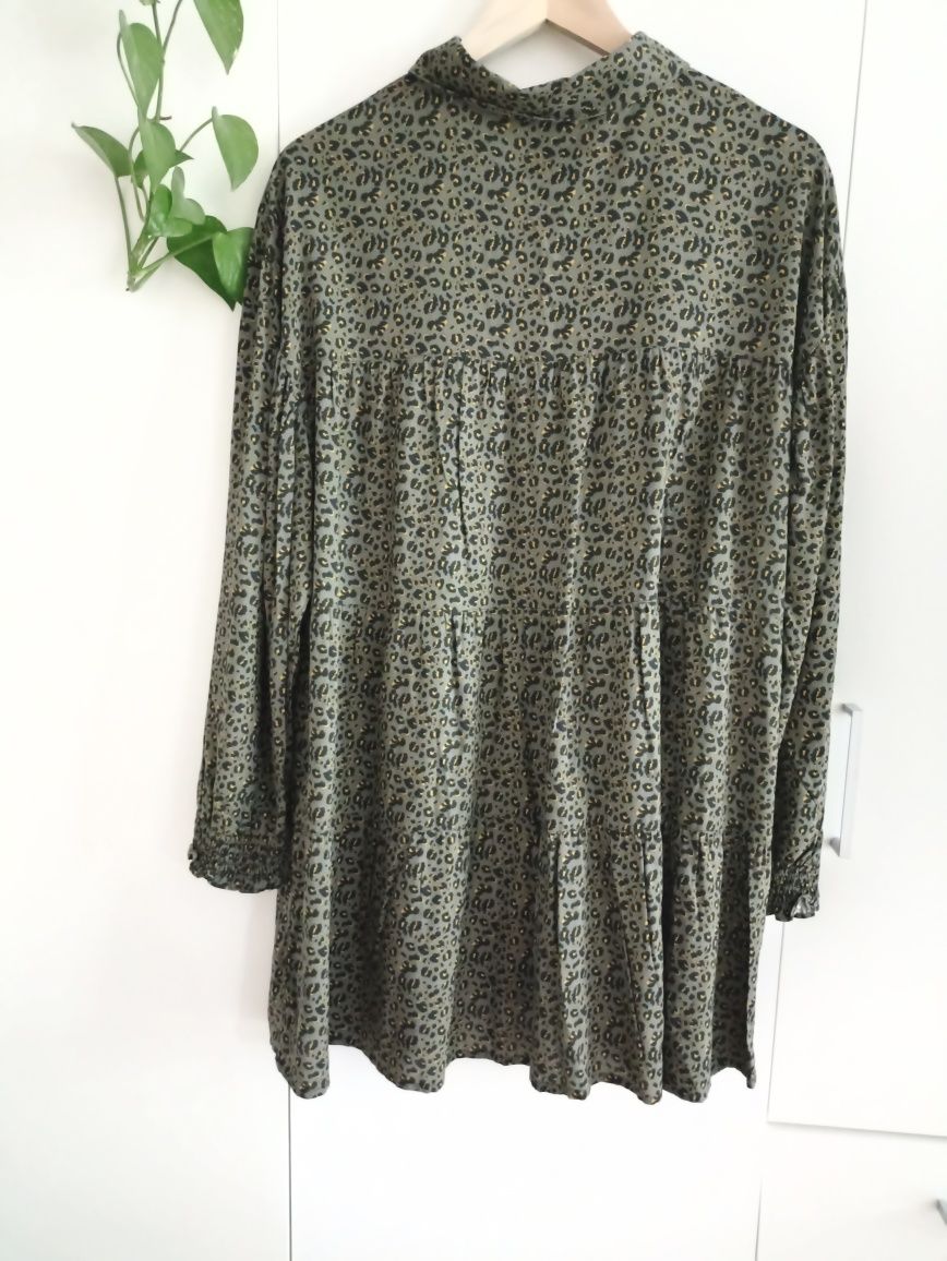 Sukienka oversize plus size panterka 4XL