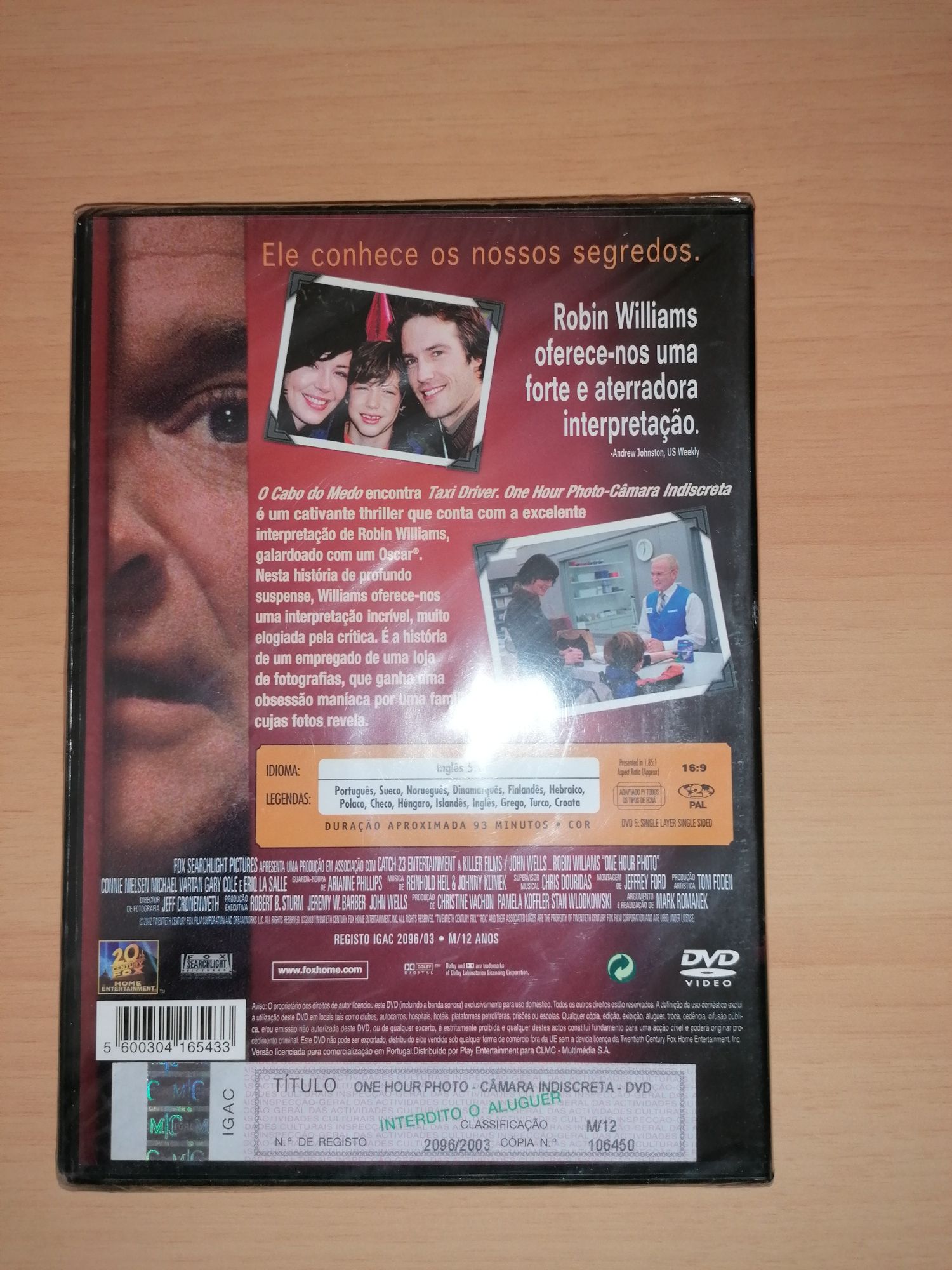 DVD NOVO e SELADO " Câmara Indiscreta " 2002