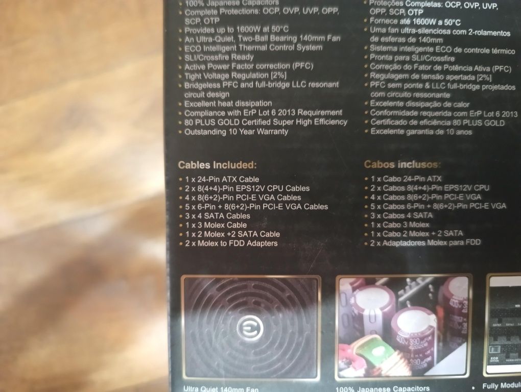 Блок живлення EVGA 1600 G2 Gold