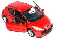 Peugeot 207 model metal WELLY 1:34 Czerwony