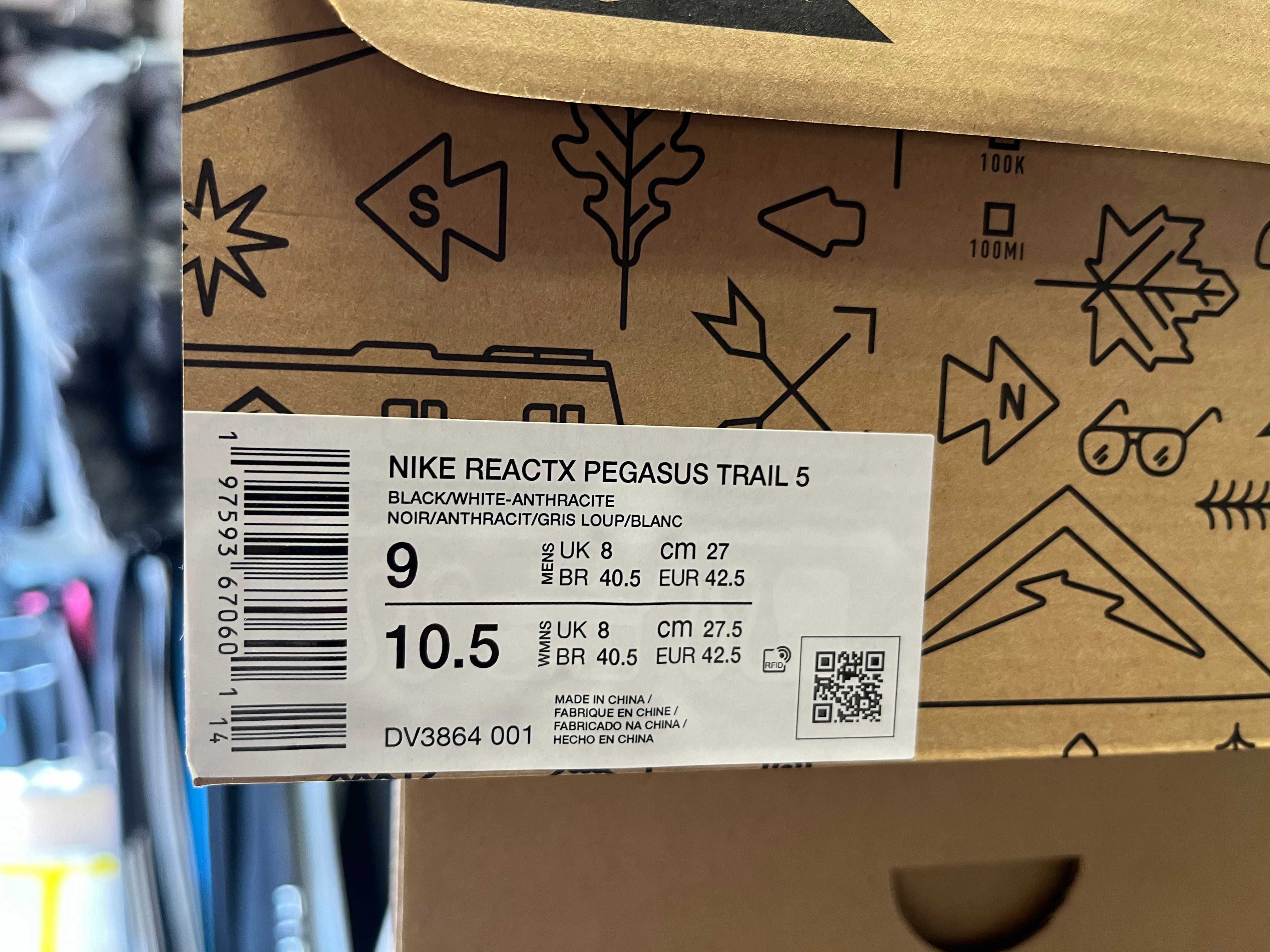 Кроссовки Nike React Pegasus Trail 5 (DV3864-001) оригинал