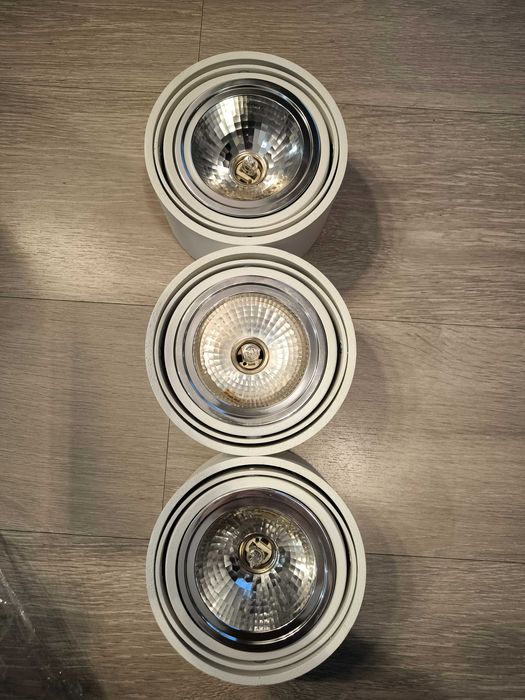 Reflektor sufitowy trzypunktowy LUMOS 3 biały, 42 cm