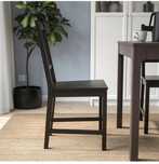 NOWE Lekkie DWA krzesła IKEA STEFAN Drewniane Ciemne Wenge Czarny Brąz