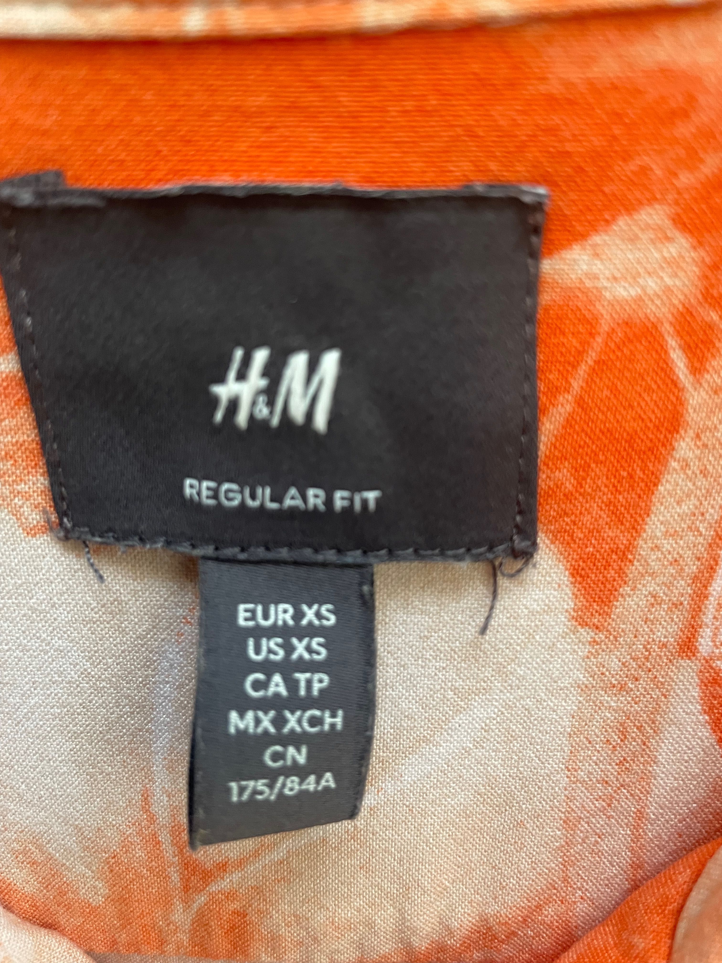 Letnia męska koszula hawajska H&M XS  175 cm