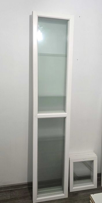 IKEA OXBERG - Drzwi szklane, kolor biały, wym. 40x35 cm - używane 6szt