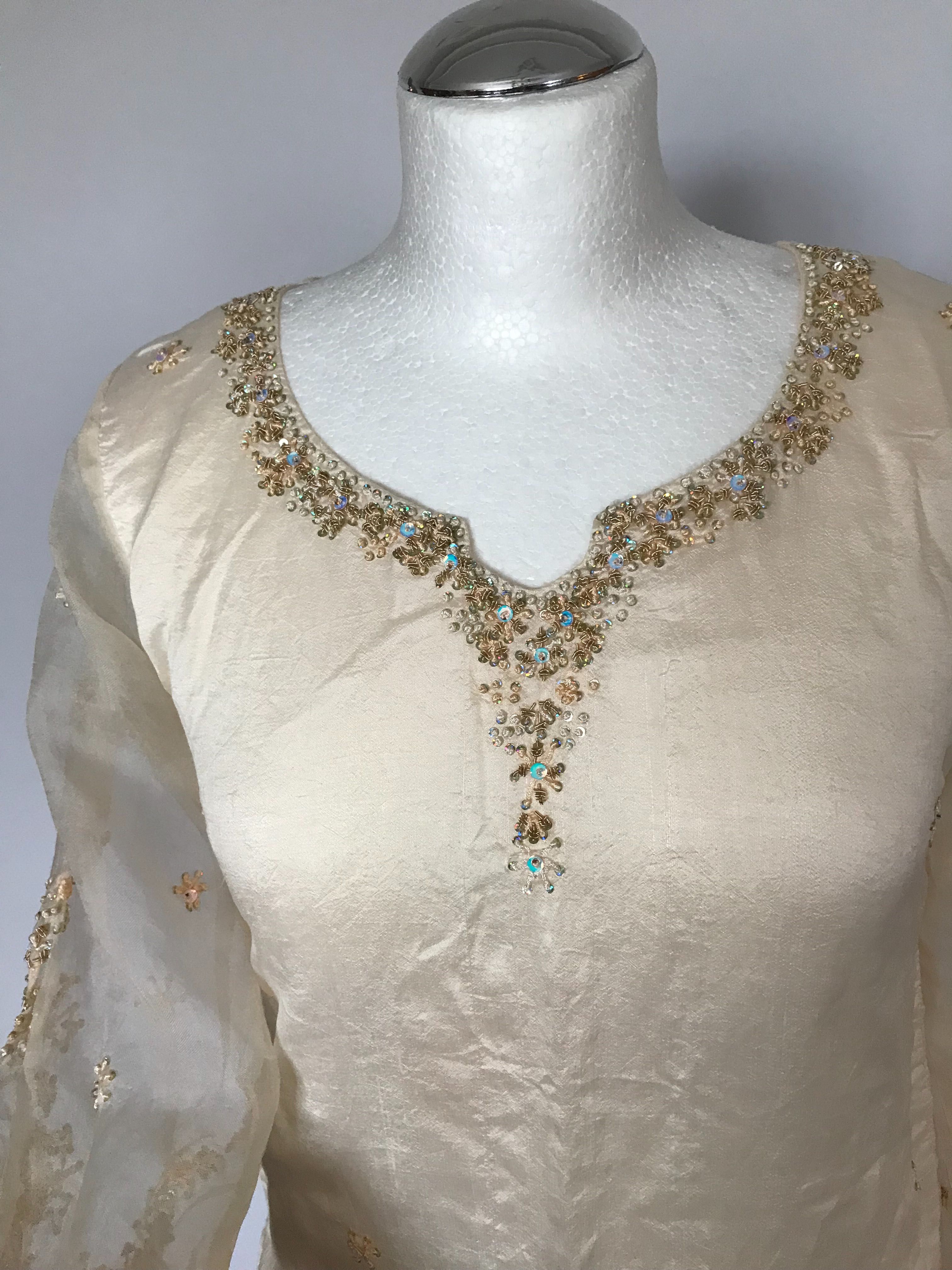 Sukienka tunika Roz.S zdobiona kamieniami cyrkoniami silk bluzka
