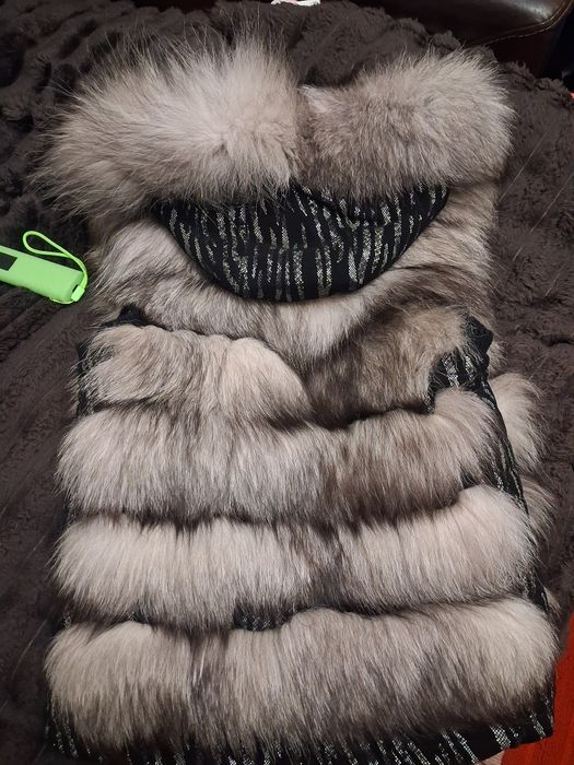 Чернобурка жилетка