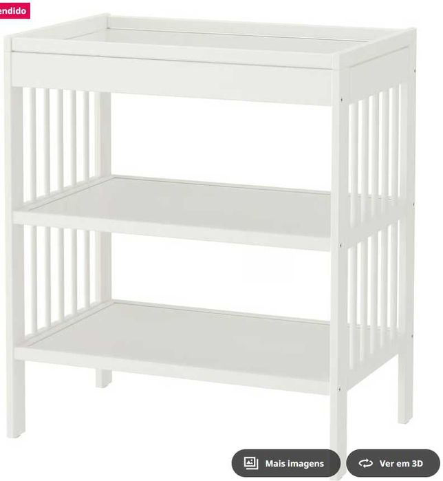 Fraldario muda fraldas ikea usado montado IKEA