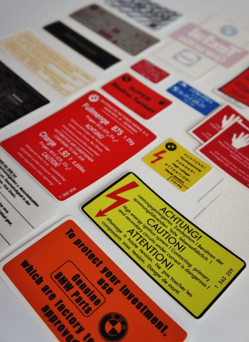 Zestaw naklejek BMW E24 E28 E30 *** JAKOSC *** E32 E34 E36 M3 M5