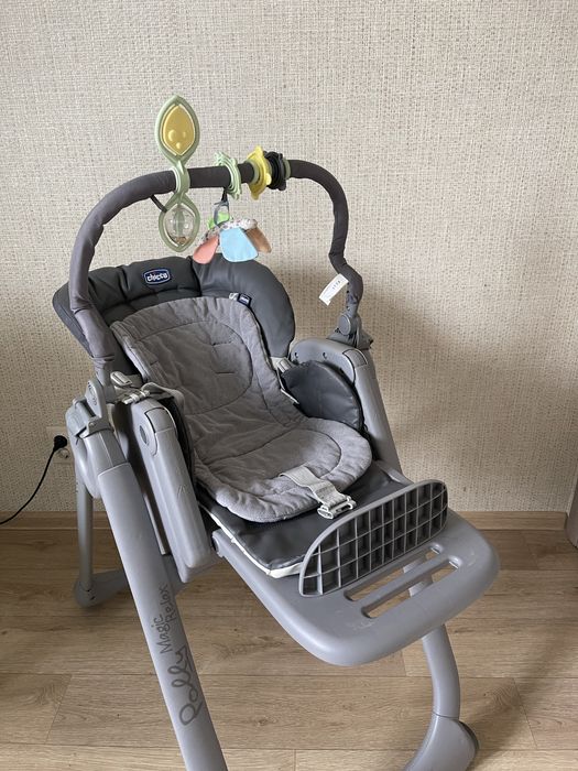 Стільчик для годування Chicco Polly Magic Relax Gray