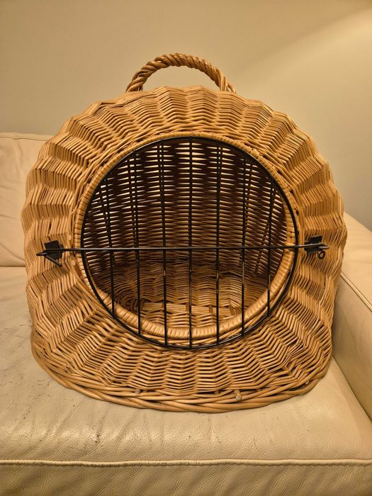 Kosz, transporter, domek wiklinowy dla kota