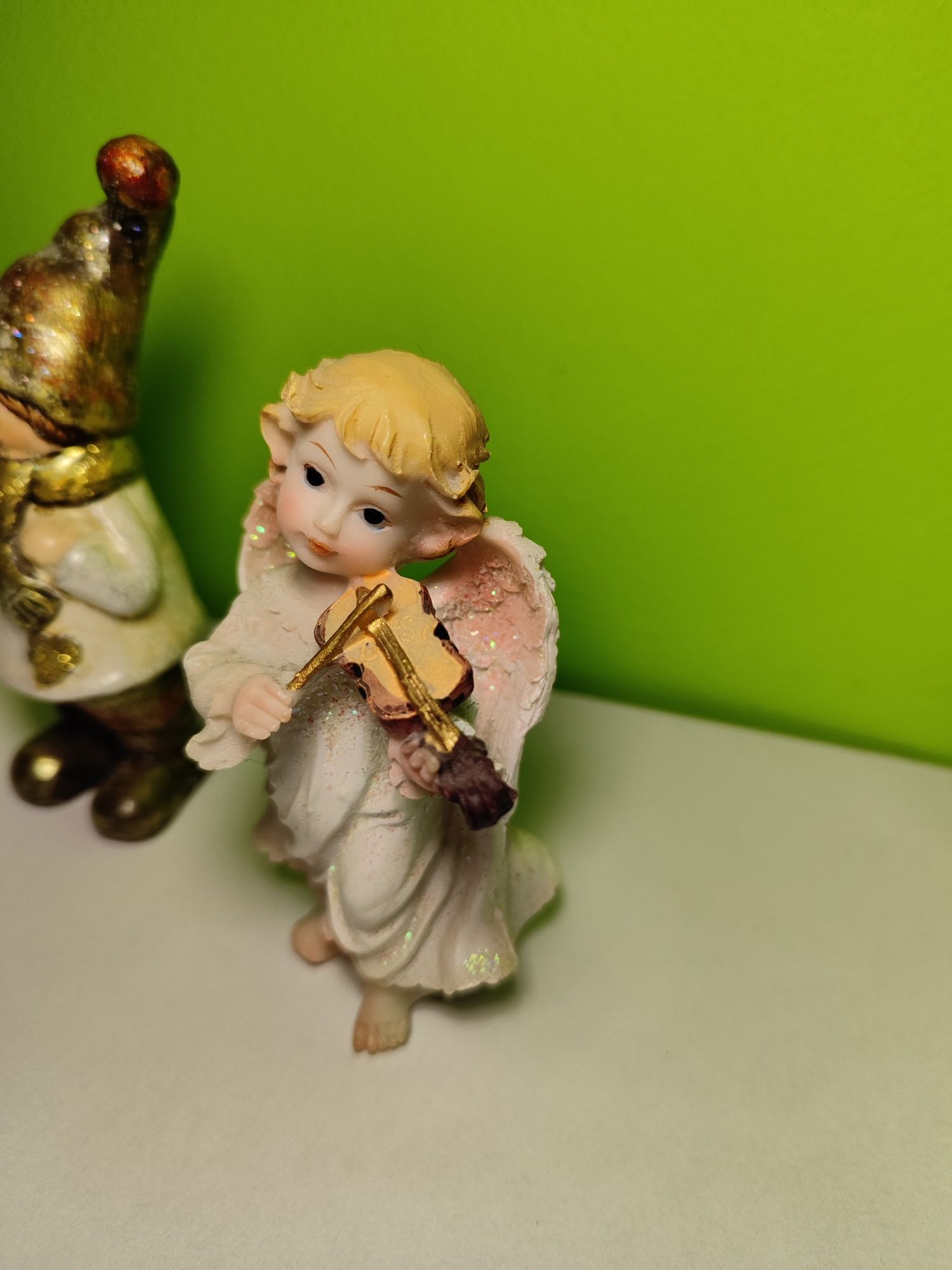 Ozdoby Świąteczne Aniołki Krasnal i Domek