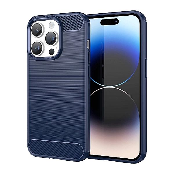 Carbon Case etui iPhone 14 Pro elastyczny żelowy pokrowiec na tył plec