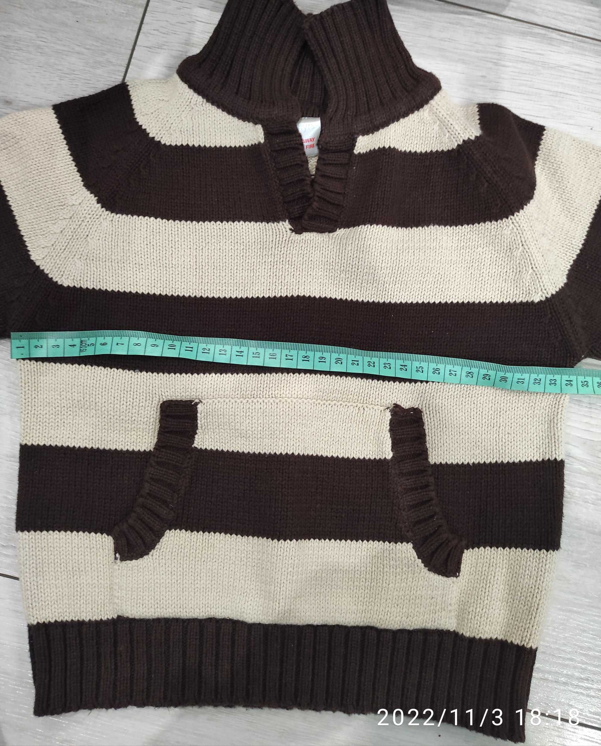 Sweterek elegancki w paski 3 4 latka