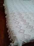 2 colchas de Renda croché feita à mão