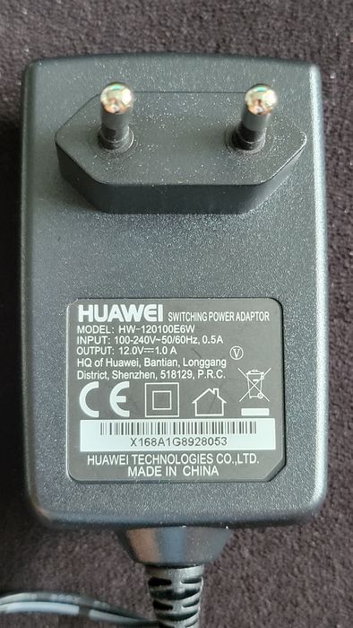 Zasilacz do routera modemu Huawei HW-120100E6W 12V 1A oryginalny nowy