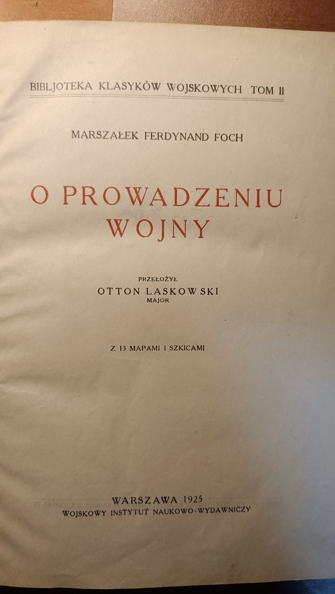 O prowadzeniu wojny Ferdynand Foch