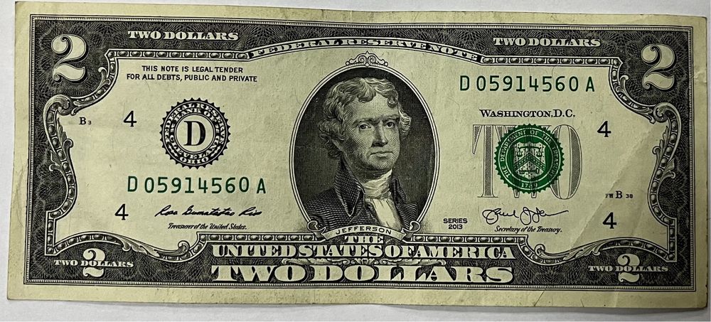 Два доллара США 2003, 2013 років