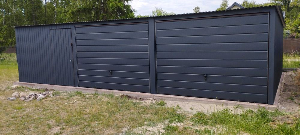 Garaż blaszany garaż blaszak garaże blaszane 9x5 kolor 6x5 7x5 grafit