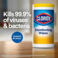 Универс. дезинфицирующие салфетки для уборки Clorox Disinfecting Wipes