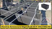 Duża nowoczesna donica betonowa ogrodowa Styrobud ZEN 50x100x50 HIT