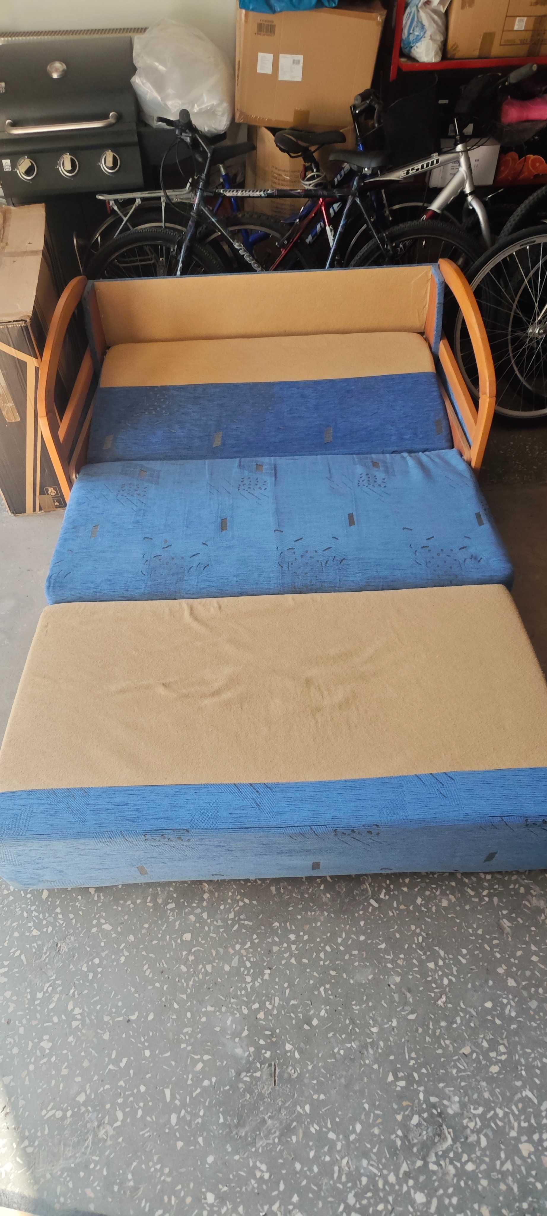 Tapczan rozkładany 120 cm