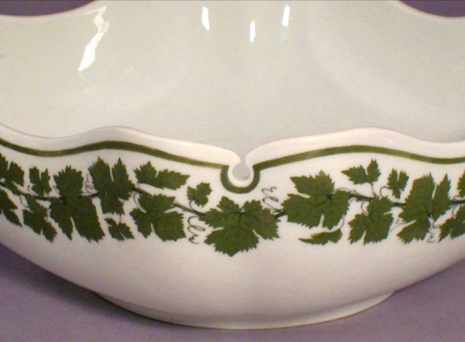 Duża misa na owoce Meissen winorośl