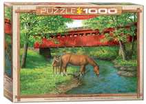 Puzzle 1000 Rodzina koni. Eurographics