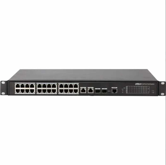 комутатор Dahua 24-портовий керований з PoE PFS4226-24ET-240