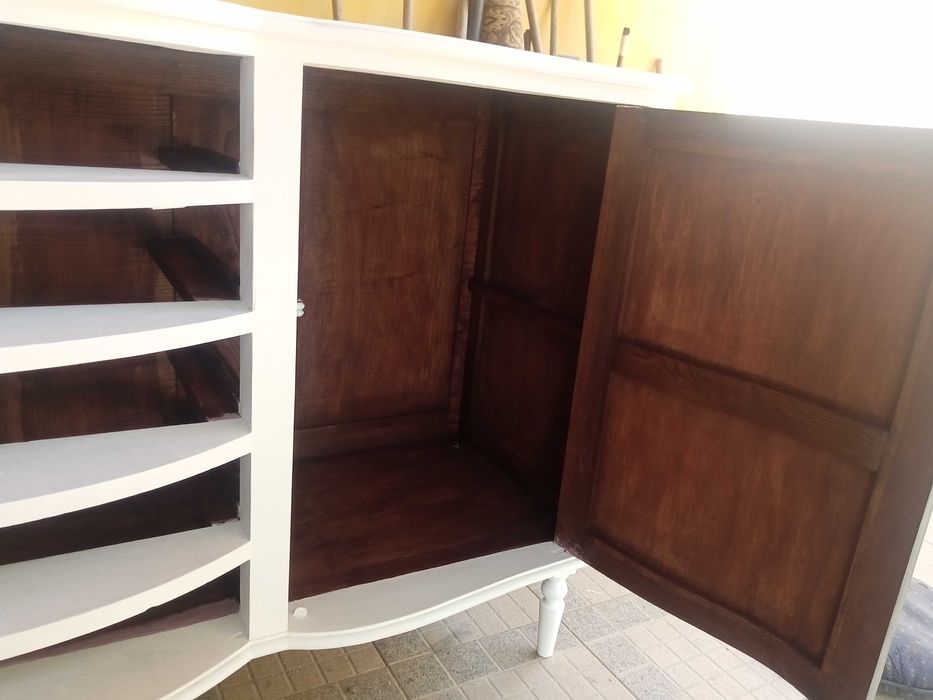 Móveis universais antigos recuperados estilo pátina mate